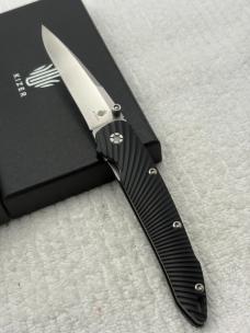 Kizer Cutlery K14419AA Silver Sunburst Lightweight Folding Knife Discontinued