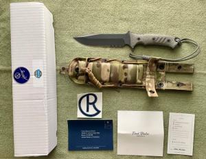  CHRIS REEVE PACIFIC COMBAT KNIFE 6quot CLIP POINT SERRATED EDGE MAGNACUT BLADE