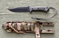 ???? CHRIS REEVE PACIFIC COMBAT KNIFE 6" CLIP POINT SERRATED EDGE MAGNACUT BLADE