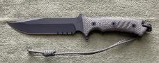 ???? CHRIS REEVE PACIFIC COMBAT KNIFE 6" CLIP POINT SERRATED EDGE MAGNACUT BLADE