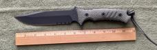 ???? CHRIS REEVE PACIFIC COMBAT KNIFE 6" CLIP POINT SERRATED EDGE MAGNACUT BLADE