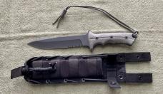 ???? CHRIS REEVE GREEN BERET KNIFE 7" SPEAR POINT SERRATED EDGE MAGNACUT BLADE NEW