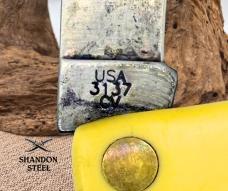 Case XX Sod Buster Jr 3137 CV Folding Knife Yellow Handle USA 1 Dot 2009 (2)