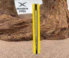 Case XX Sod Buster Jr 3137 CV Folding Knife Yellow Handle USA 1 Dot 2009 (2)
