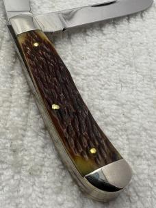 Queen Master Cutter Collection 77 Trapper 2 Knife Bone Handle Set