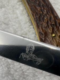 Queen Master Cutter Collection 77 Trapper 2 Knife Bone Handle Set