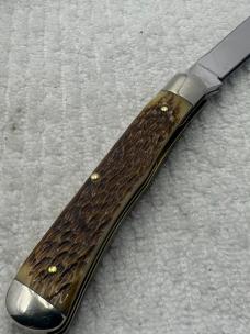 Queen Master Cutter Collection 77 Trapper 2 Knife Bone Handle Set