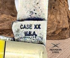Case XX USA 3299 1/2 Railsplitter Swell End Jack Knife Vtg 1974 6 Dot Yellow (8)