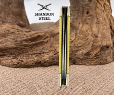 Case XX USA 3299 1/2 Railsplitter Swell End Jack Knife Vtg 1974 6 Dot Yellow (8)