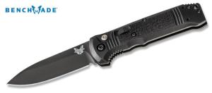 Benchmade 4400BK Casbah AUTO-34quot Black Plain Edge CPM-S30V Blade-Textured Black Grivory Handle-NEW