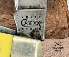 CASE XX 3375 CV YELLOW DELRIN LARGE PREMIUM STOCKMAN KNIFE USA 3375 CV 2000 (12)