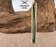 CASE XX 3375 CV YELLOW DELRIN LARGE PREMIUM STOCKMAN KNIFE USA 3375 CV 2000 (12)