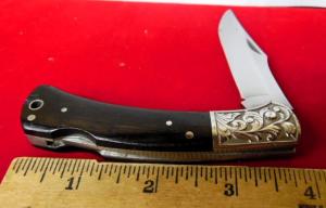 BARLOW JAPAN LOCKBACK WITH FANCY BOLSTERS APPROX3-34quot CLOSED AS FOUND MINT UNUSED 