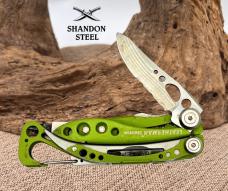 Leatherman Skeletool Multitool Green Pliers Knife Bottle Opener Screwdriver (11)