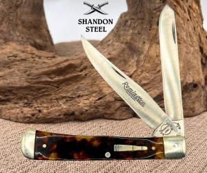 Remington 2002 USA R-295T 2 Blade Trapper Folding Pocket Knife 4 1/8" (14)