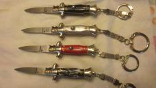 Group of 4 Italian Stiletto Keychain knives