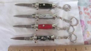 Group of 4 Italian Stiletto Keychain knives