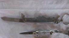 Group of 4 Italian Stiletto Keychain knives