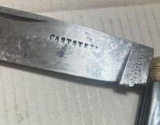 MINT 1800's CAMP KNIFE CAST STEEL