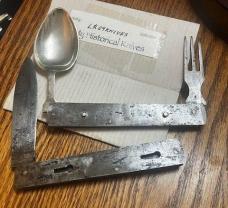 MINT 1800's CAMP KNIFE CAST STEEL