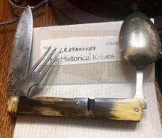MINT 1800's CAMP KNIFE CAST STEEL