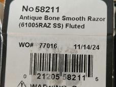 2024 Case Antique Bone Smooth Razor 61005RAZ SS Fluted