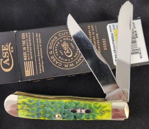 2025 Case Green Apple Bone Peach Seed Trapper NIB
