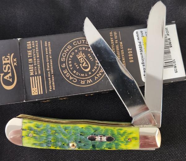 2025 Case Green Apple Bone Peach Seed Trapper NIB 2025 Case Green Apple Bone Peach Seed Trapper NIB