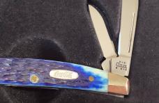 Case xx Coca Cola Congress (6468) w/ Nice Blue Bone Handles -NOS in Orig tin