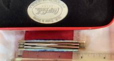 Case xx Coca Cola Congress (6468) w/ Nice Blue Bone Handles -NOS in Orig tin