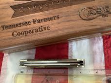 Case xx Tennessee Farmers Co-Op Trapper Knife w/ Sweet Greenish Brown Bone Handles (mdl# 6254 SS)