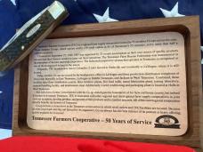 Case xx Tennessee Farmers Co-Op Trapper Knife w/ Sweet Greenish Brown Bone Handles (mdl# 6254 SS)