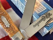 Case xx Case Classic 1992 Large Trapper, mdl# 6223, w/ Honey Brown Bone Handles -NOS +Orig Box