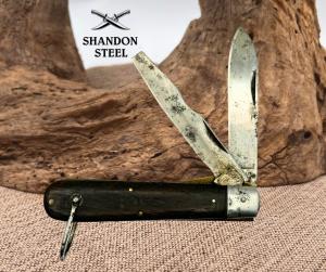Camillus Vintage Electrician Folding Pocket Knife 2 Blade New York, USA (21)