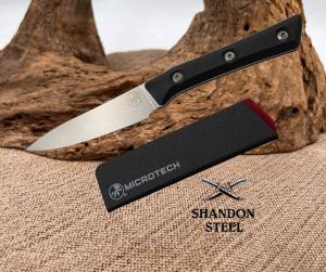 Microtech Paring Knife Black G-10 Handle w/ Stonewash M390MK 3500-10BK Kitchen