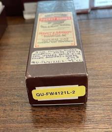 Schatt & Morgan swing guard lockback with red worm grooved bone handles FW4121L-2