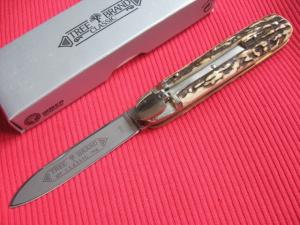Vintage German Boker 715 Leverlock Knife Stag - Brand New Old Stock