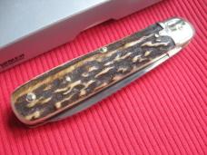 Vintage German Boker 715 Leverlock Knife Stag - Brand New Old Stock