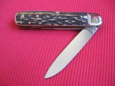 Vintage German Boker 715 Leverlock Knife Stag - Brand New Old Stock