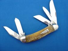 Case Classic 65039 Antique Green Bone Handle Sowbelly Knife 1 of 200