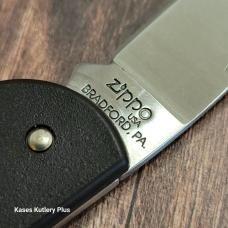 Zippo Lighters Lockback 3.5" Closed Folding Pocket Knife Made In Bradford PA USA