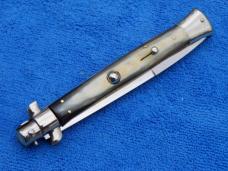 1950's- 11" Latama Picklock Switchblade Stiletto knife horn/bayonet 