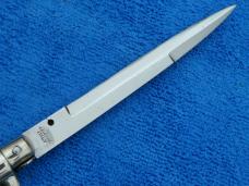 1950's- 11" Latama Picklock Switchblade Stiletto knife horn/bayonet 