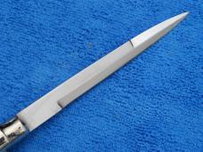 1950's- 11" Latama Picklock Switchblade Stiletto knife horn/bayonet 