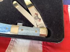 1988 Case xx (Mdl# Y61066 SS) Large “Gold Rush” Folding Hunter w/ Brilliant Yellow Bone Handles -NOS