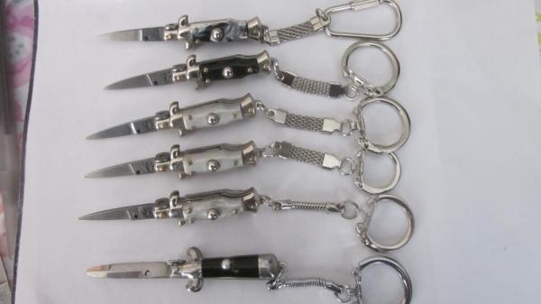 Group of 6 minature stiletto keychains