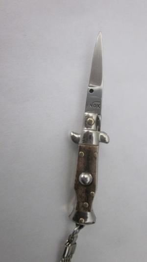 Vintage Italian stag stiletto key chain