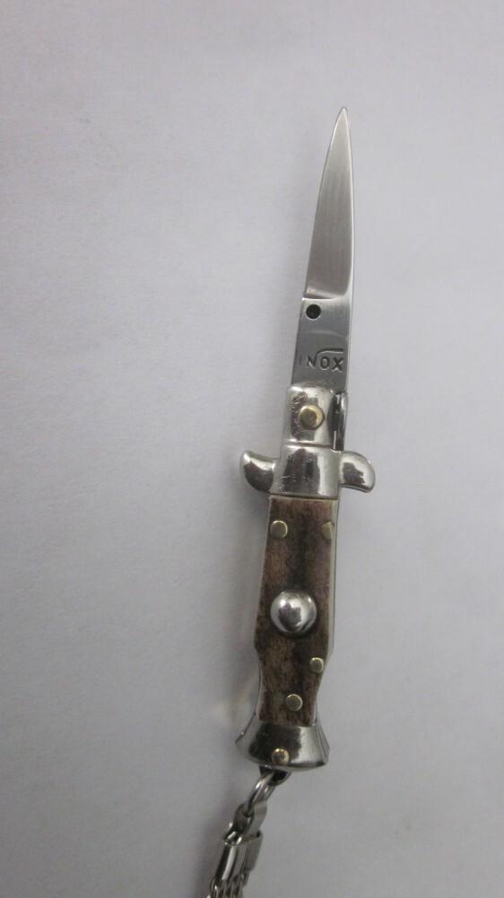 Vintage Italian stag stiletto key chain