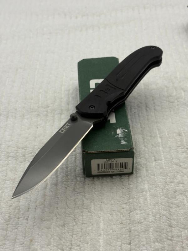CRKT 6860 Ignitor T Assist Open Manual Pocket Knife Been Discontinued