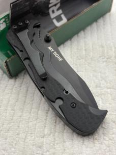 CRKT MY Tighe 1091K Black Assist Open Manual Pocket Knife